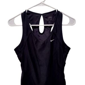 NIKE Women's Black Racer-Back Tankini. Size 26/28.